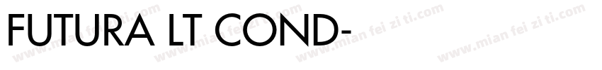 FUTURA LT COND字体转换